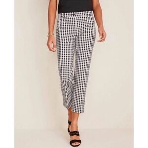 Ann Taylor Black And White Checkered Pants